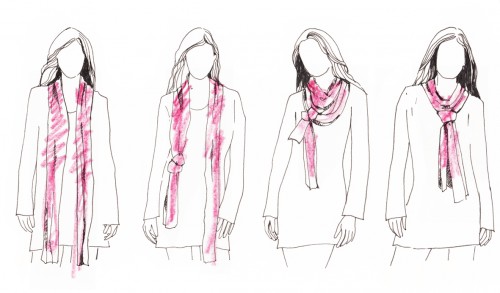 how to bind a scarf